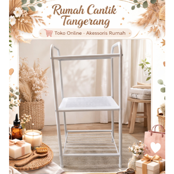 INFORMA ORI RAK 3 SUSUN TINGKAT MAGIC COM / MAGIC JAR / RICE COOKER DAPUR / BUMBU / TROLI / TROLLEY 