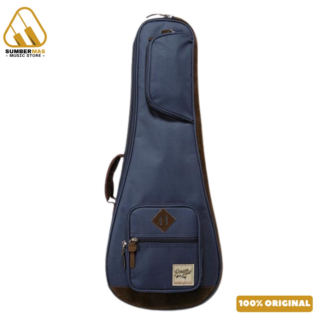 Ibanez IUBT2542-NB Powerpad Designer Collection Double Tenor Ukulele Gig Bag, Navy Blue - Tas Ukulel