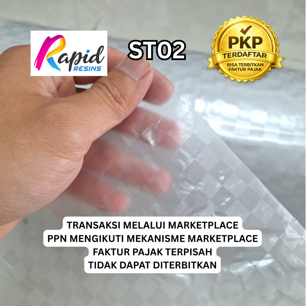 Carbon Celup Film Water Transfer Printing Spreadtow Transparan Spread Tow ST02