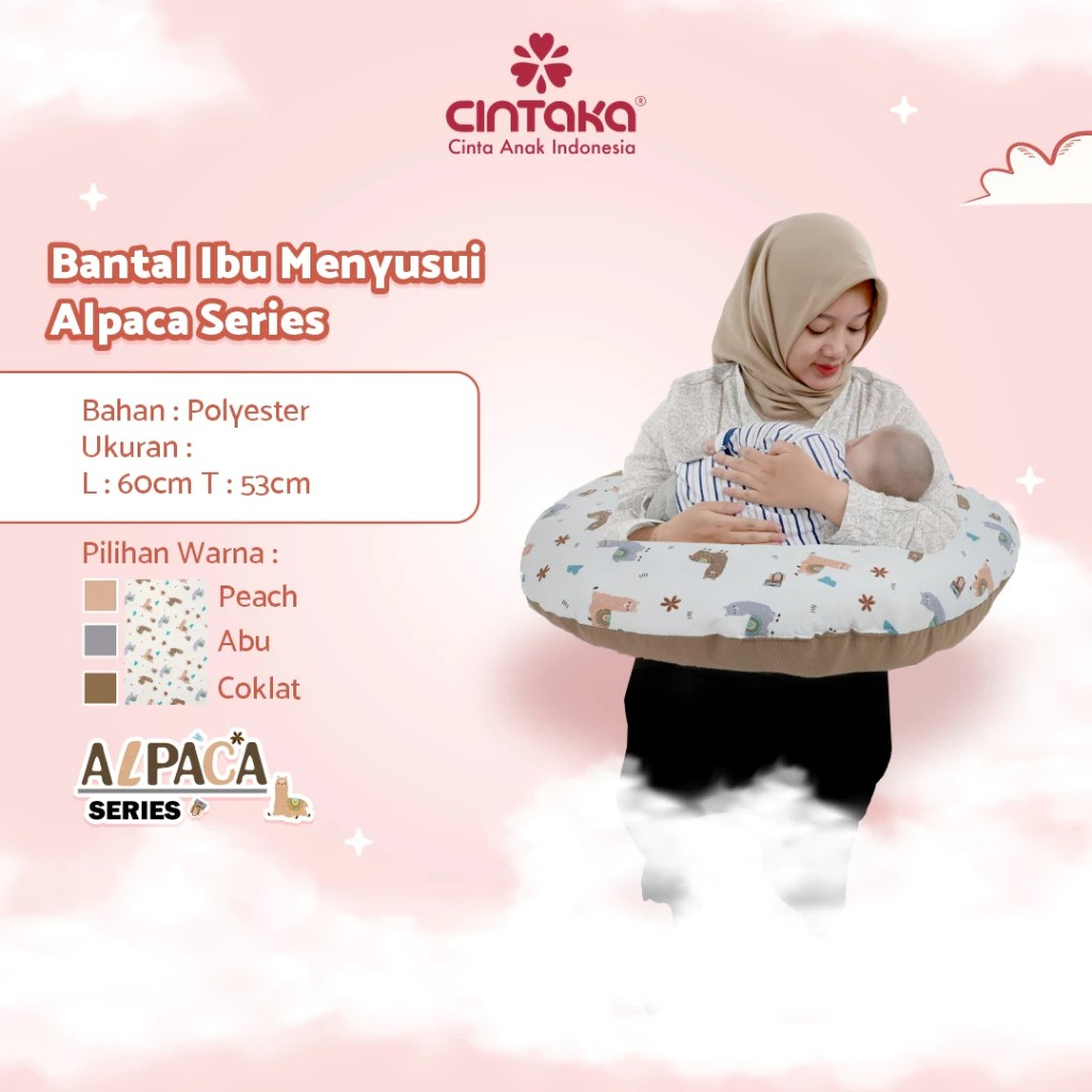 Bantal Menyusui Cintaka Bantal Ibu Menyusui Alpaca Series CBB3413