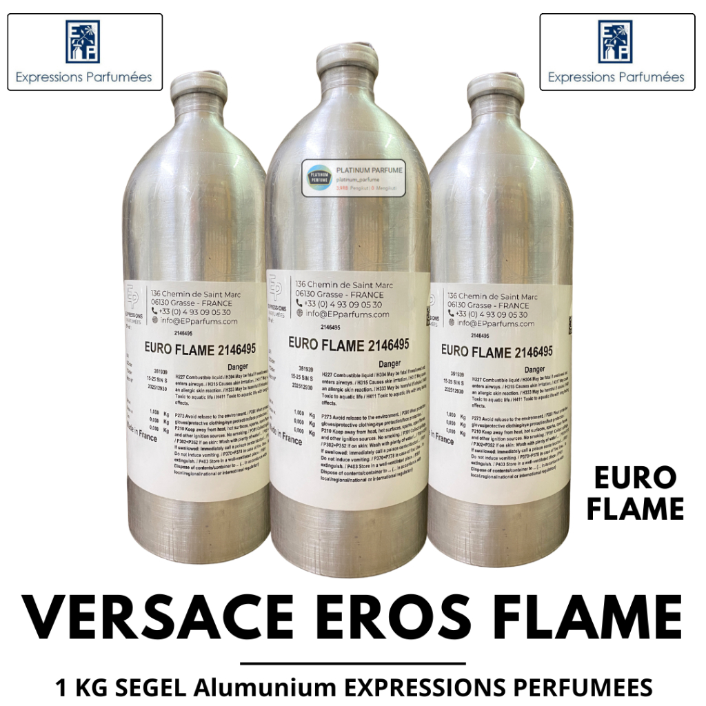 Bibit Parfum EXPRESSIONS // EURO FLAME 1 KG SEGEL Alumunium - Biang Parfum Murni berkualitas - Bibit