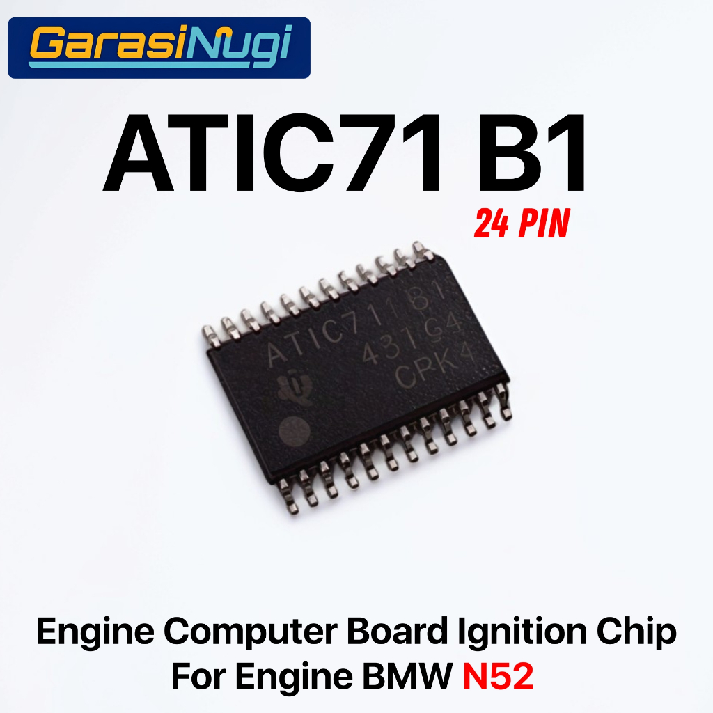 Engine Computer Board Ignition Chip 24 Pin ATIC71 B1 For BMW Serie 5 Integrated Circuit
