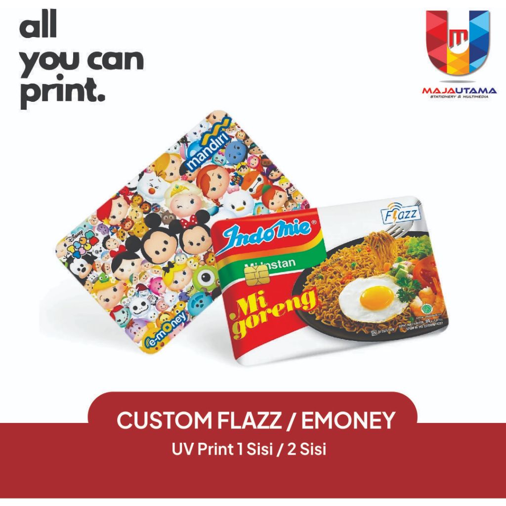 CUSTOM PRINT KARTU ETOLL / E MONEY / FLAZZ PRINT UV