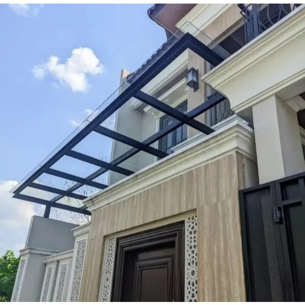 Kanopi Carport Baja Ringan Minimalis Atap solarflat Anti Panas & Anti Bocor