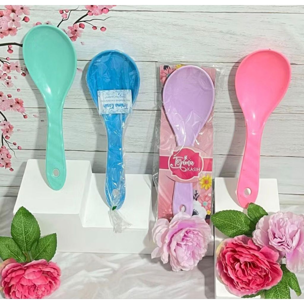 Souvenir murah souvenir pernikahan souvenir centong nasi Pelangi Centong jumbo Centong nasi Warna mu