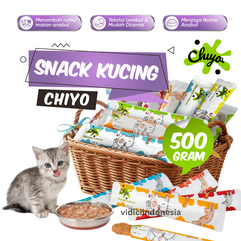 Snack Kucing Cat Strip Creamy mix 500gr /Makanan Snack Kucing Adult Kitten Cat Strips/Cat Strip