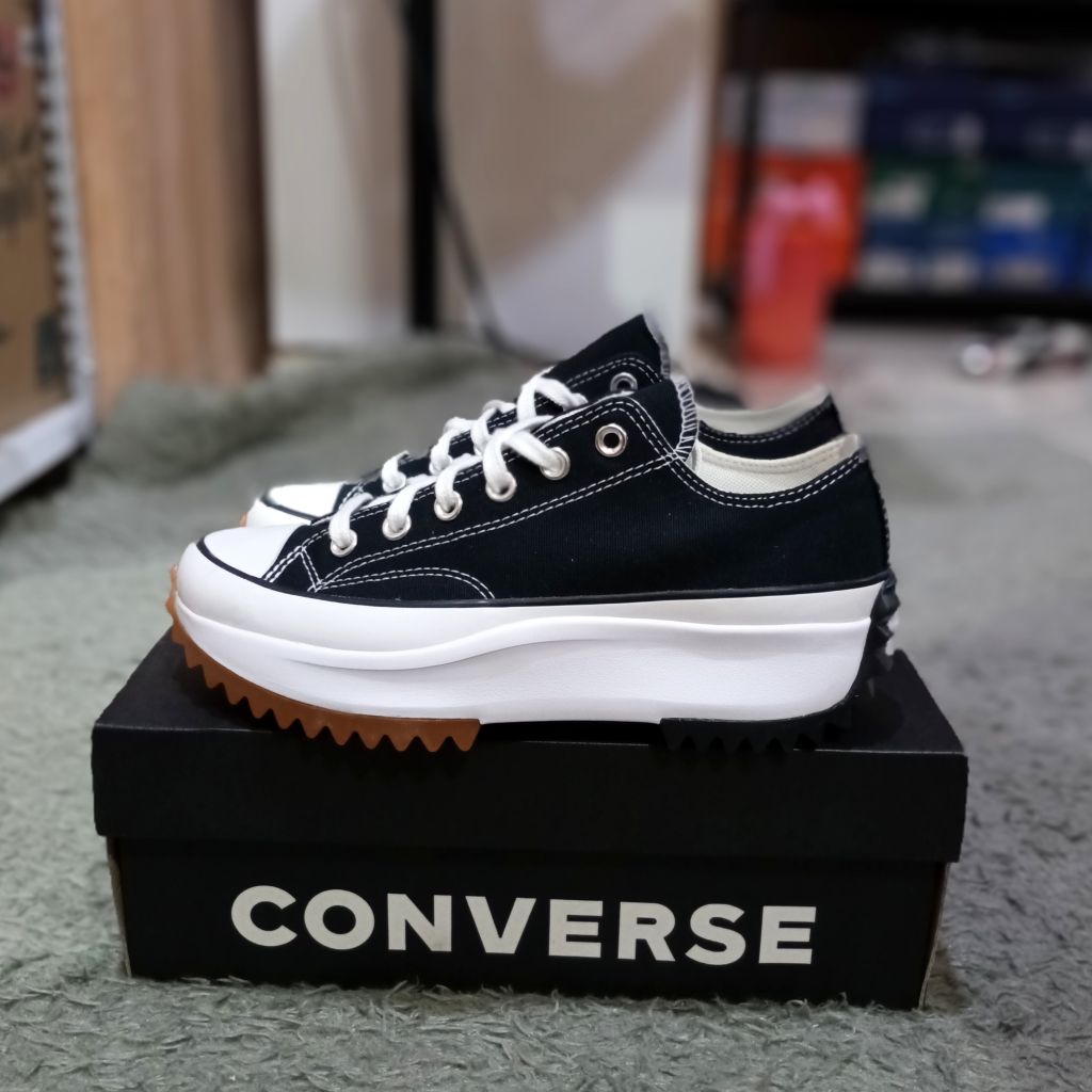 Converse run star hike OX black white BNIB original resmi MAP