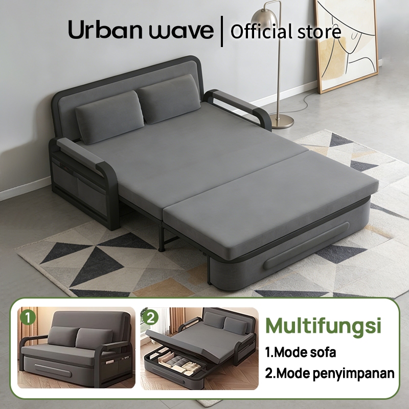 Sofa Minimalis Ruang Tamu Kecil Sofa Bed Lipat Multifungsi | Ranjang Sofa Minimalis | Rangka Baja Ku