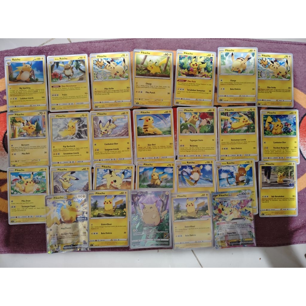 pikachu kartu pokemon tcg indonesia
