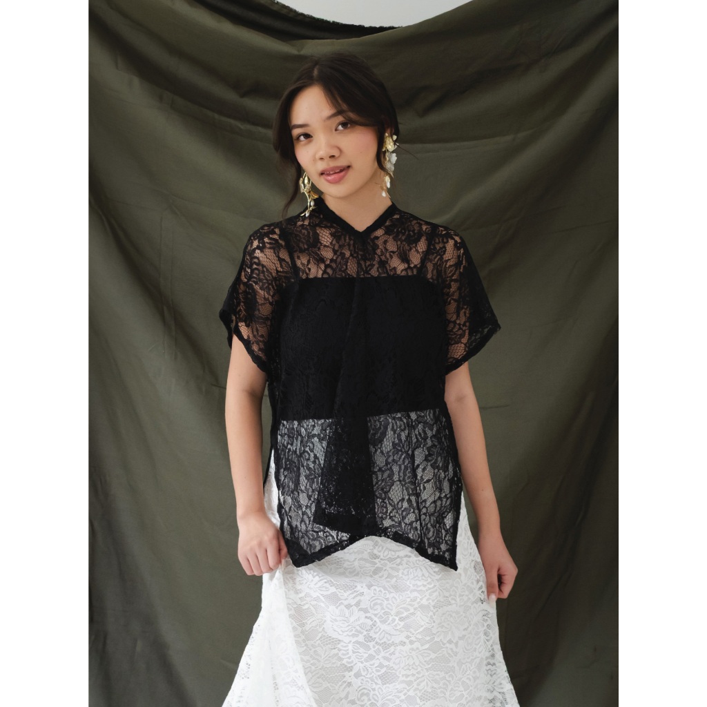 Daybydei - Sera Top | Atasan Brokat Lace | Raya Eid Lebaran Collection