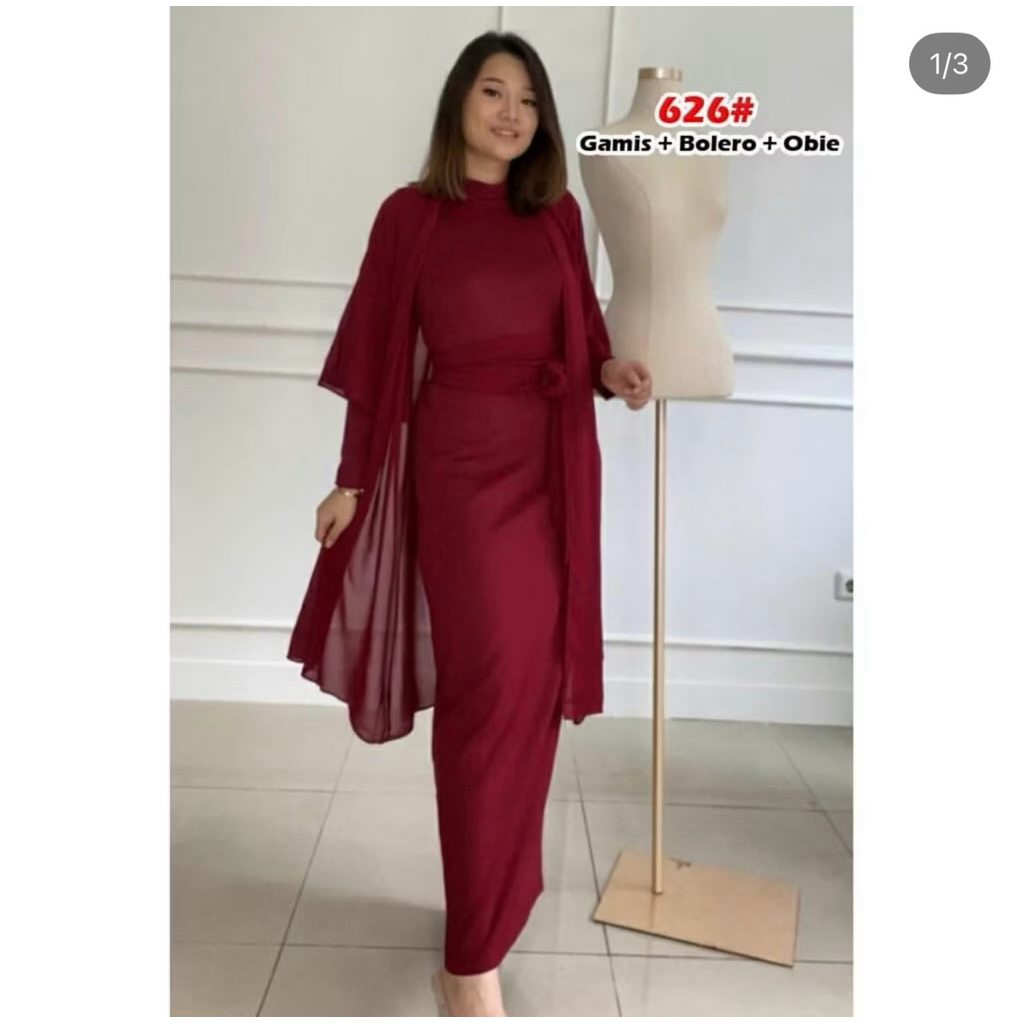 626#Bolero+obie+dress/dress muslim/fashion wanita/gamis wanita