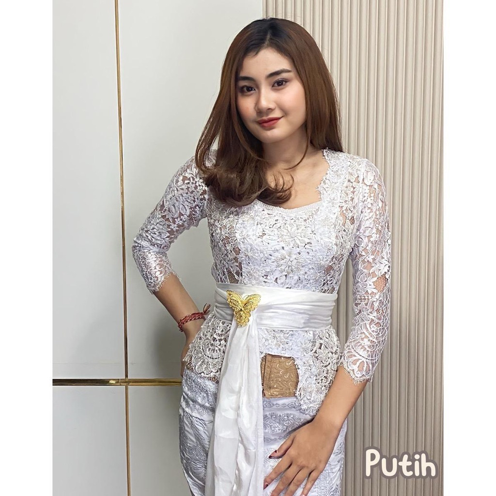 SIMONA Anasera Payet Kebaya Saja  Kebaya Bali Metalik Payet Premium