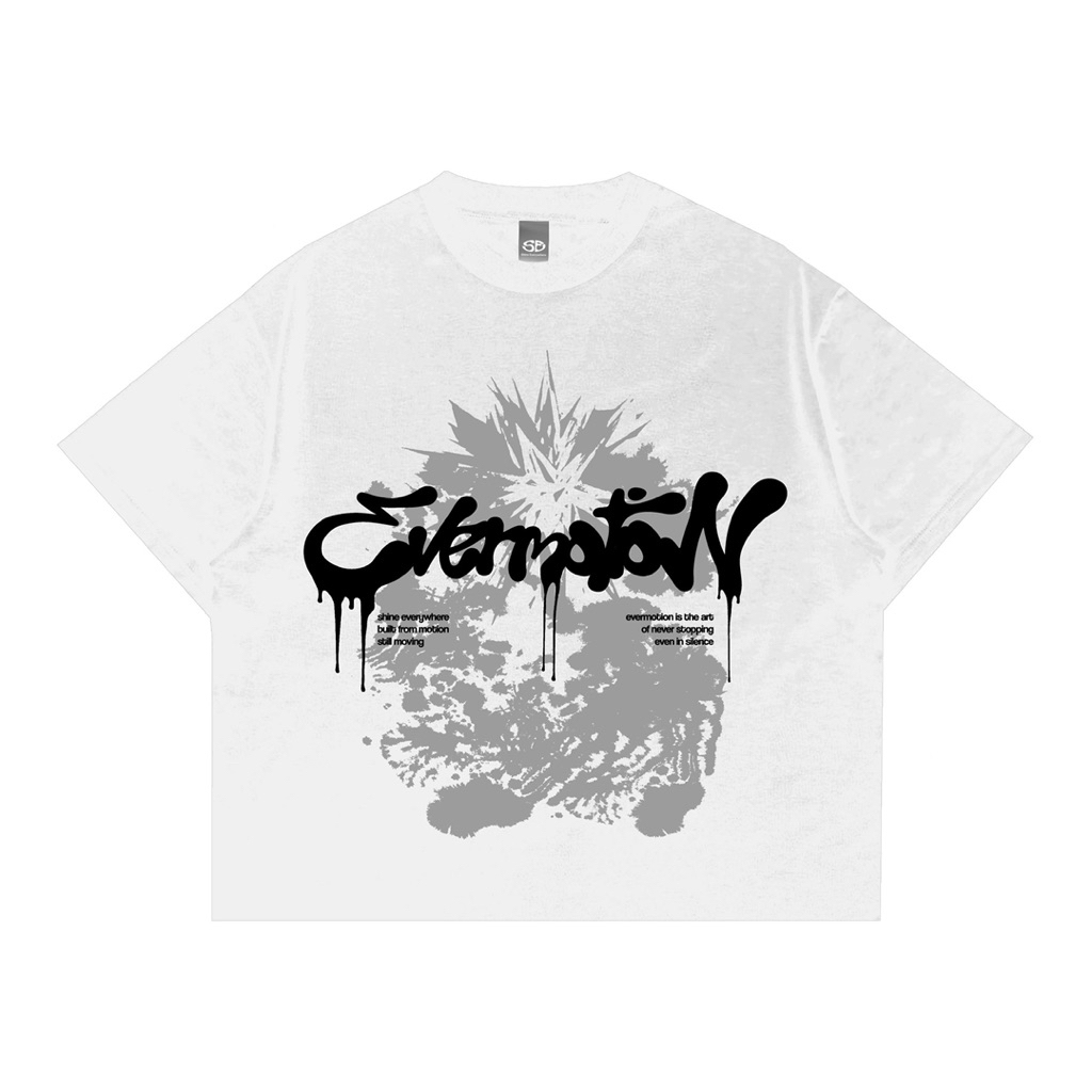 T-Shirt | Boxy Fit | Evermotion | White | Shine.Everywhere
