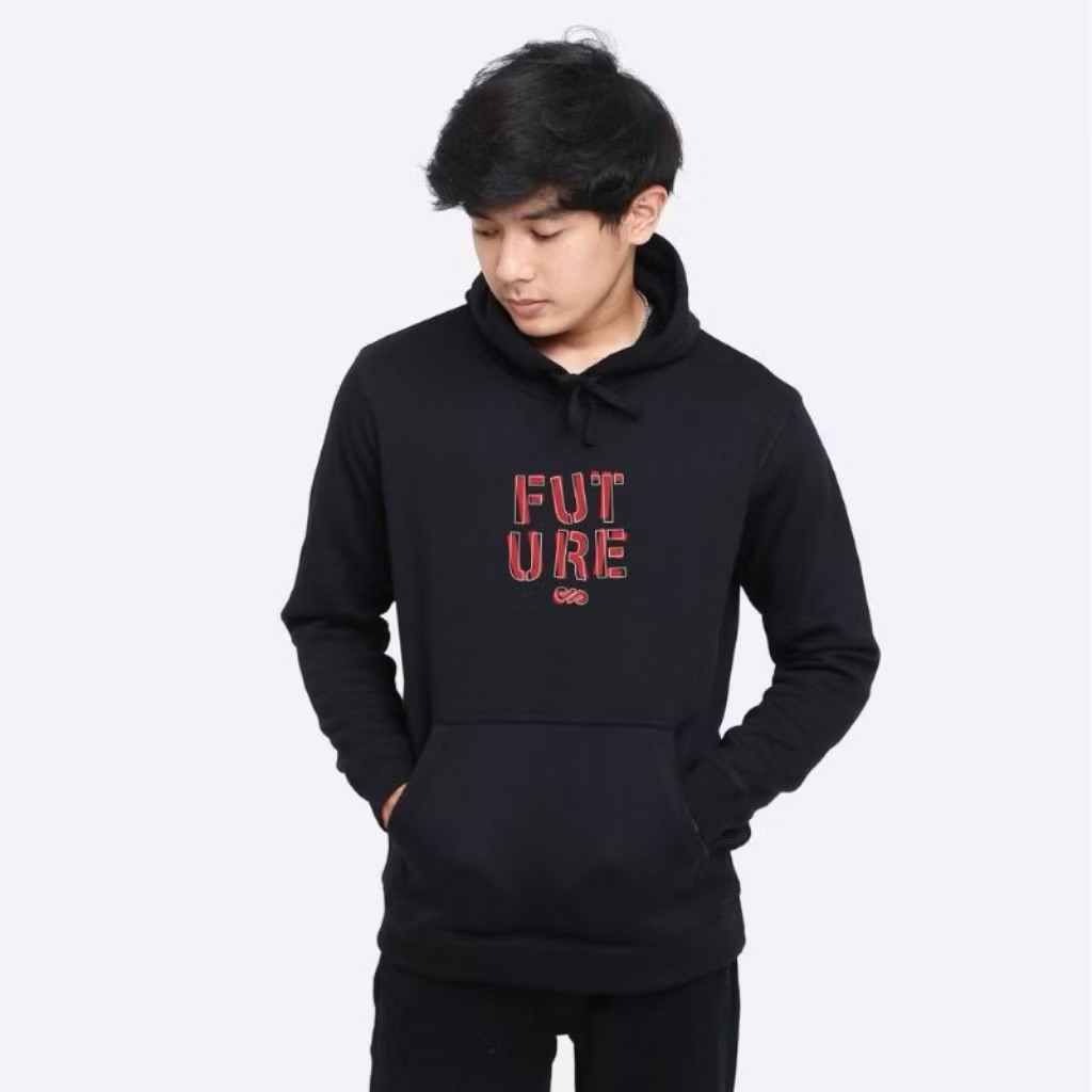 Hoodie Nimco Hitam NM00029 Sweatarshirt Pria Wanita