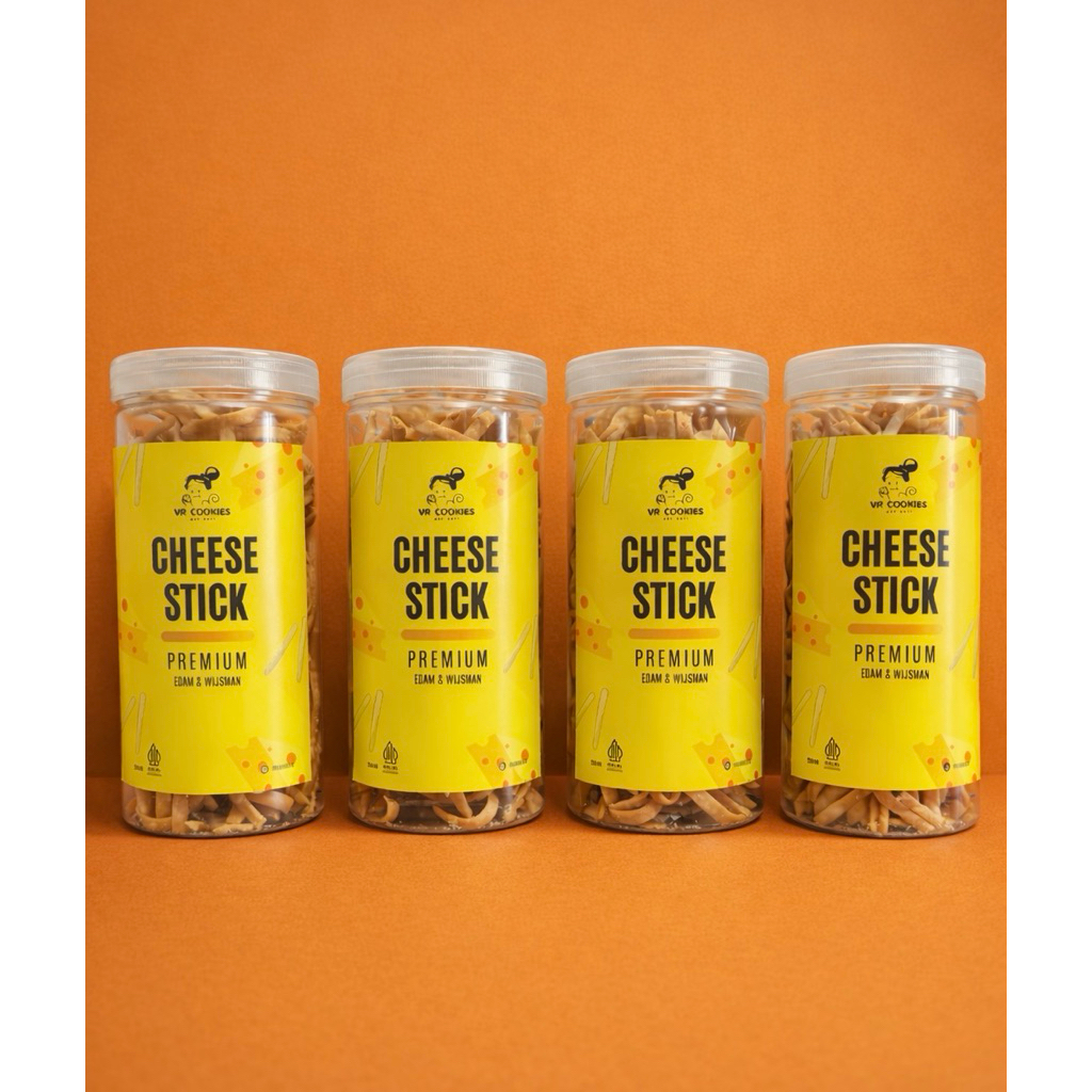 Cheese Stick Premium 250gr | Keju Edam, Parmesan & Wijsman | Kue Lebaran | Renyah | Cemilan Keju - J