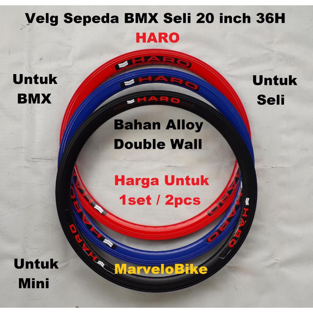 Rims Velg Sepeda Lipat BMX 20 inch 36 Hole Merk HARO