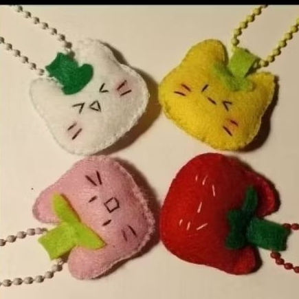 Keychain dari kain fanel