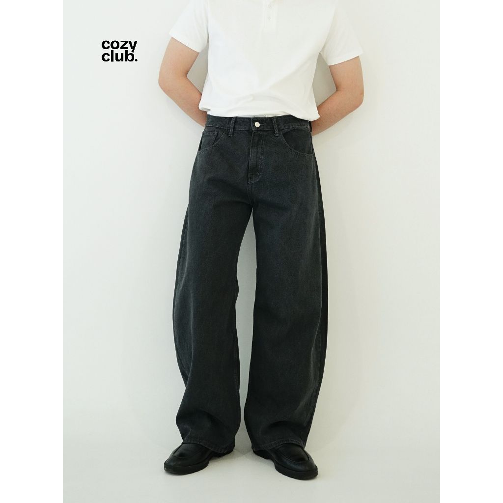 COZYCLUB Baggy Barrel Jeans | Celana Baggy Jeans Pria Barrel Fit | 455