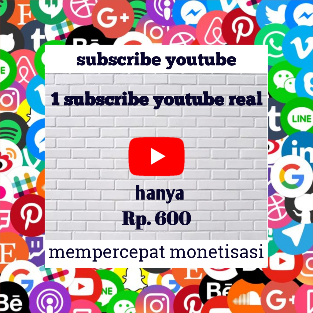Tambah Subscribe YouTube Real Aktif Indonesia Murah | Jasa Subscriber YT Personal Permanen