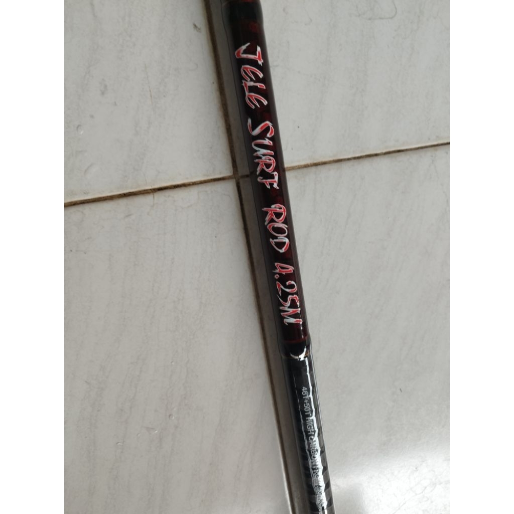 Joran lure killer telesurf 425 + reel tica spinfokus 7000 + PE + Senar