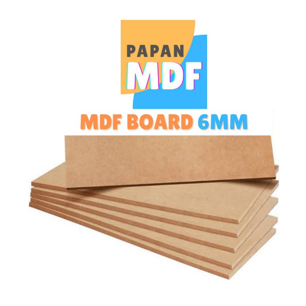 papan mdf tebal 6mm ukuran 20x20 MDF 6mm