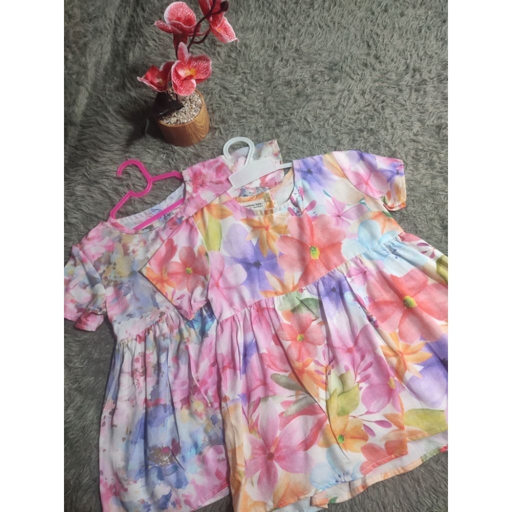 AYANA DRESS daster anak bahan full rayon motif