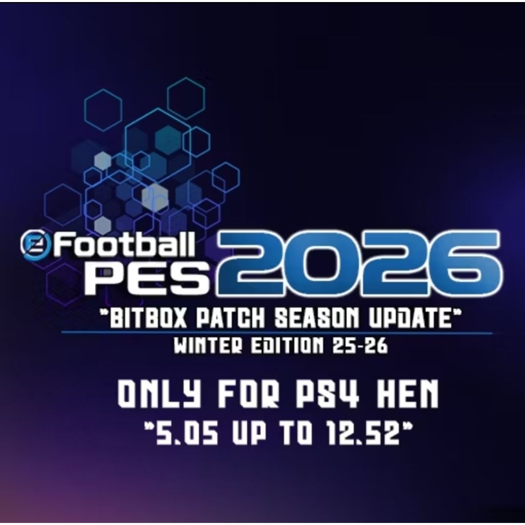 PES 2026 BITBOX PATCH WINTER PS4