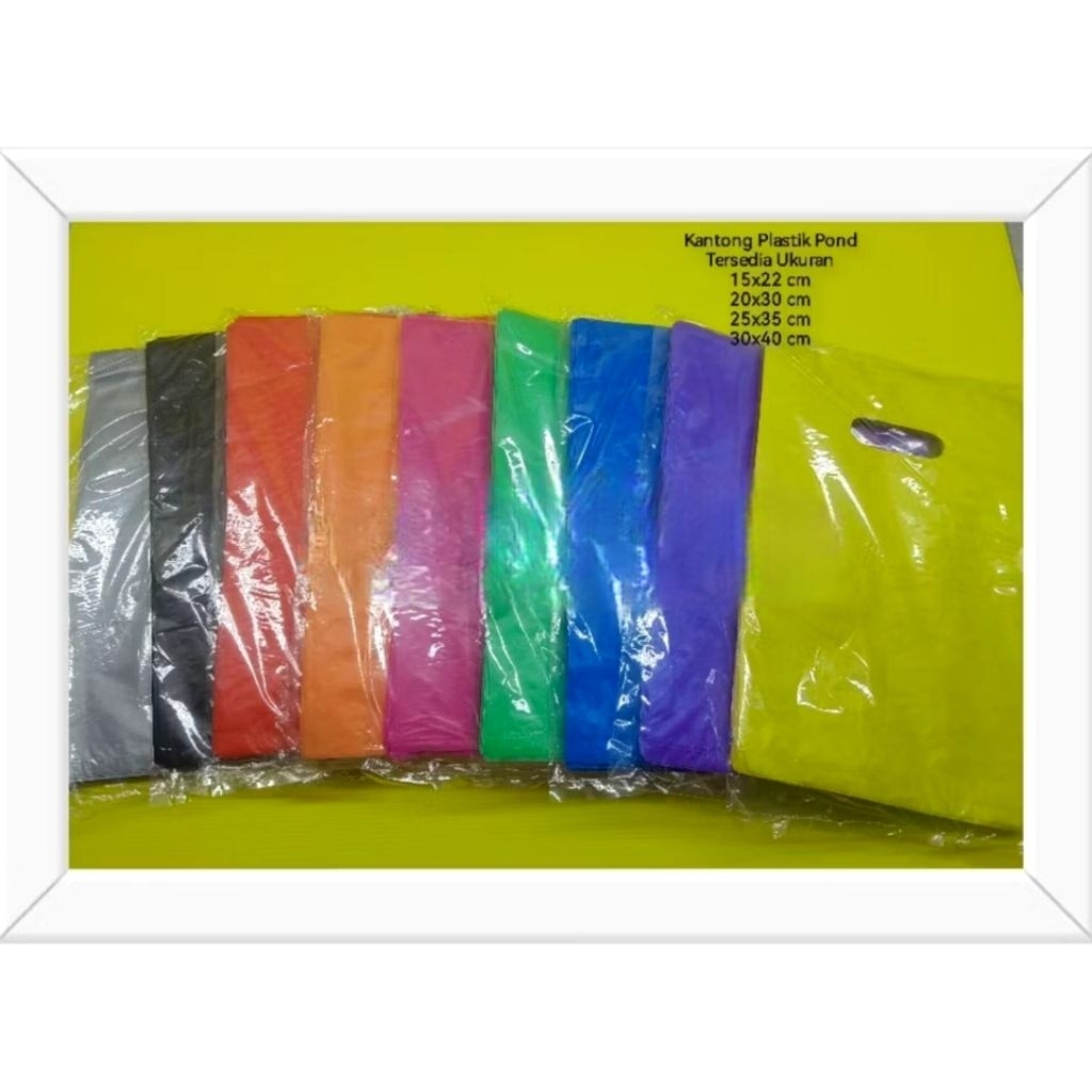 Plastik Packing Online Uk. 30 x 40 isi ±100 Lembar HD Pond Oval Plong - Plastik Pond Party 30x40 war