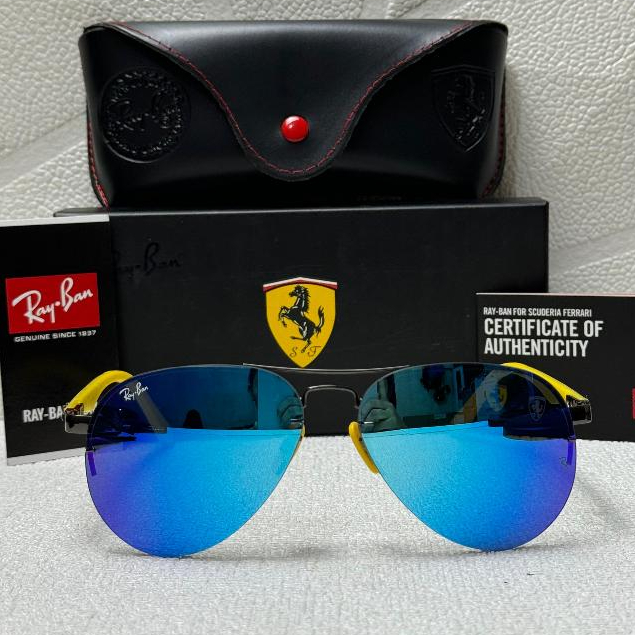 Kacamata Rayban RB3460M F003/HO Scuderia Ferrari Blue Original