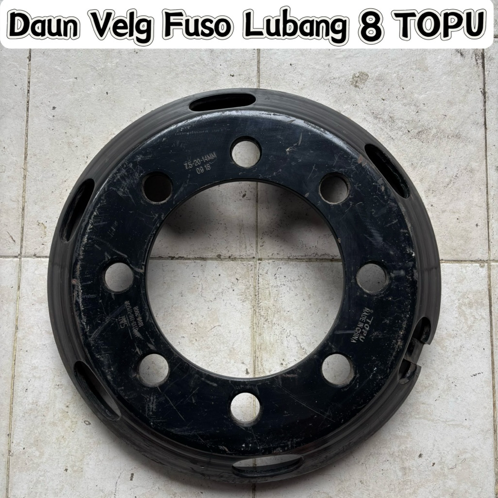 Daun Velg Fuso Lubang 8 14MM Topu Berkualitas Murah Piringan Velg Fuso Topu Mangkok Veleg Fuso Topu 