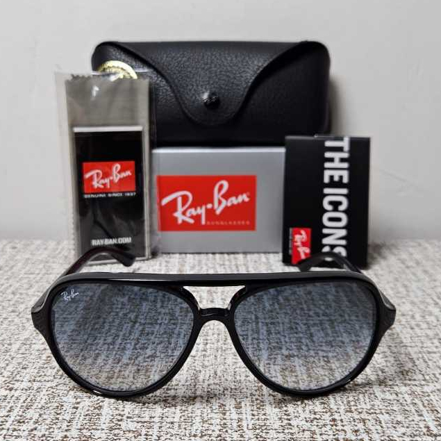 Kacamata Rayban CATS 5000 RB4125 601/32 59 Black Lens Gradient Original