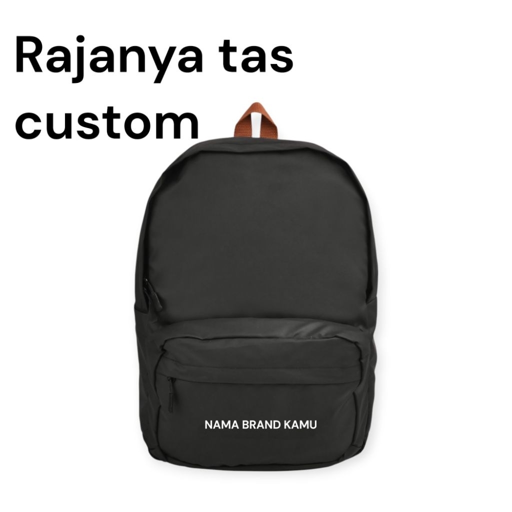 Tas Custom Nama Perusahaan Nama Acara Brand -Tas Ransel Pria Backpack Traveling Ransel Kuliah  Water