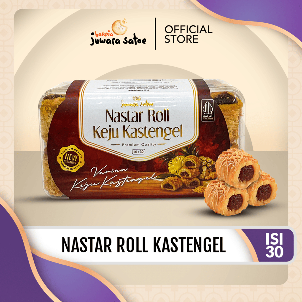JUWARA SATOE [ ISI 30 ] Nastar Roll Kastangel - Oleh Oleh Khas Jogja