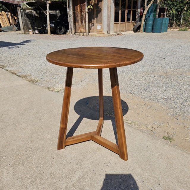 Meja kecil Sudut minimalis kayu jati