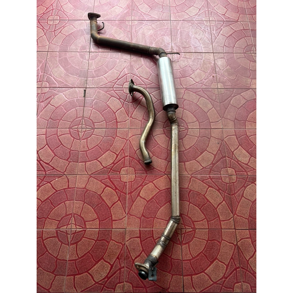 Centerpipe Custom By ORD Exhaust Pipa Monel Ukuran 1.8inch & Resonator ORD Exhaust For Honda Jazz GE