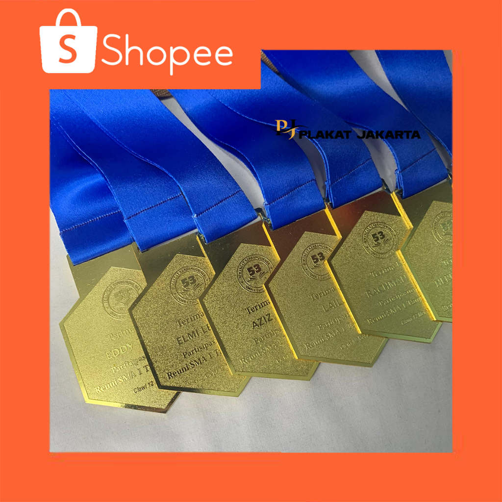 Medali kuningan juara souvenir custom