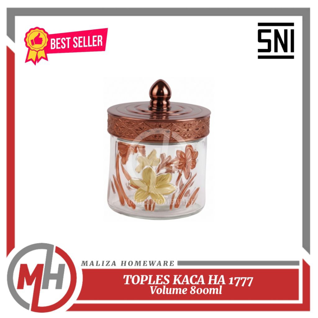 Toples Kaca HA 1777 volume 800ml