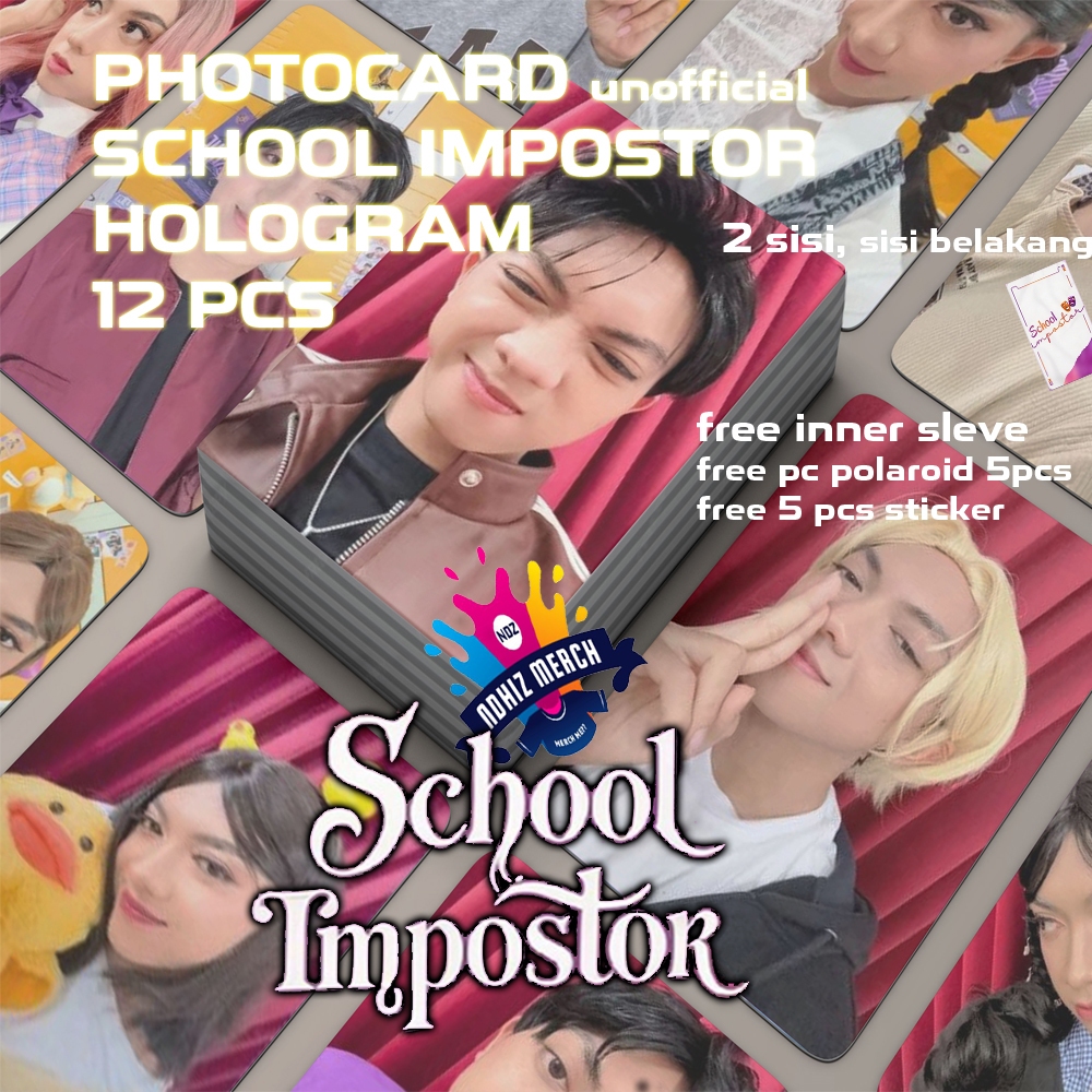 PHOTOCARD 2 SISI SCHOOL IMPOSTOR, SULTAN SQUAD GAME OF GEARS, BLACK ANGEL, LOVE ACADEMY GLOSSY FREE 