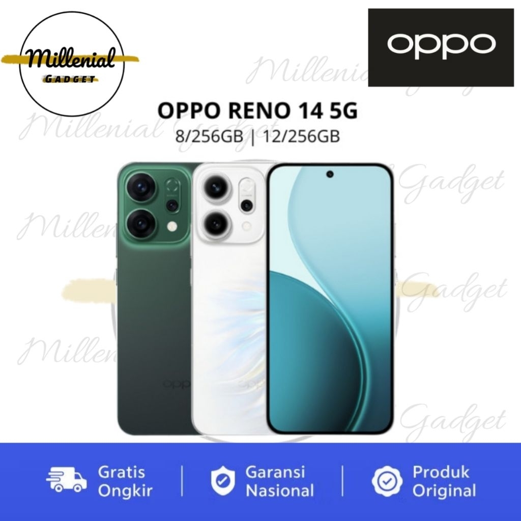 OPPO RENO 14 5G ORIGINAL BERGARANSI RESMI OPPO SERVICE CENTER INDONESIA