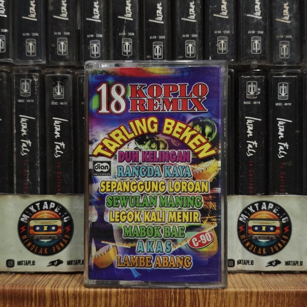 Kaset - 18 Koplo Remix - Tarling Beken - Kompilasi Indonesia - Kaset Pita - Radio Tape - Radio - Pem