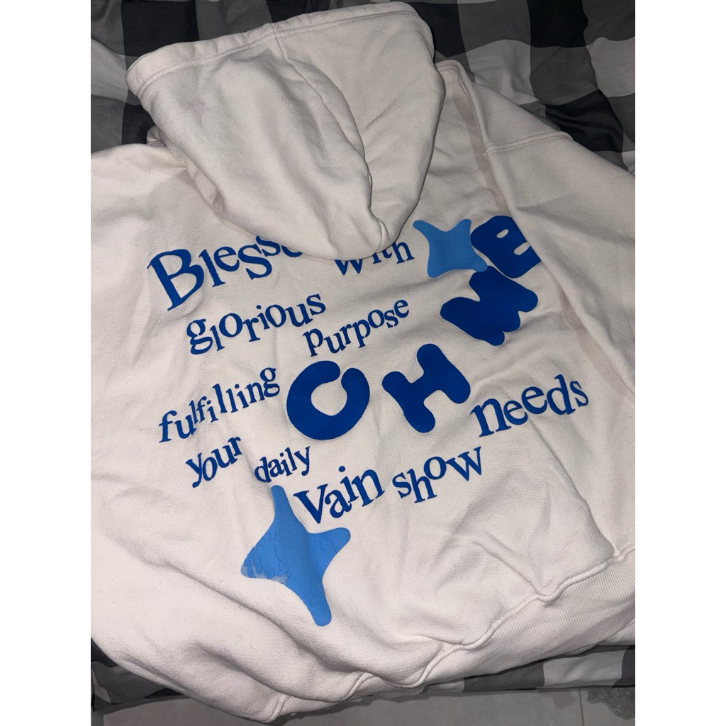 hoodie chambre blessed size L