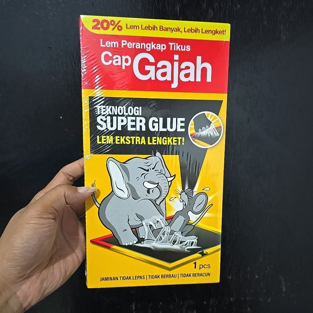 Lem Tikus Papan Cap Gajah Original Super Lengket Ampuh Basmi Tikus