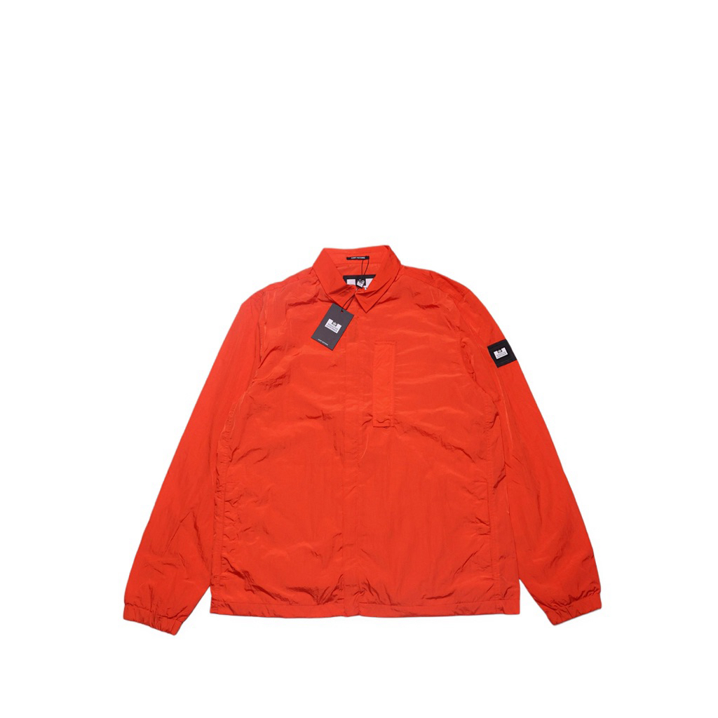 Weekend Offender Porter Nylon Overshirt orange