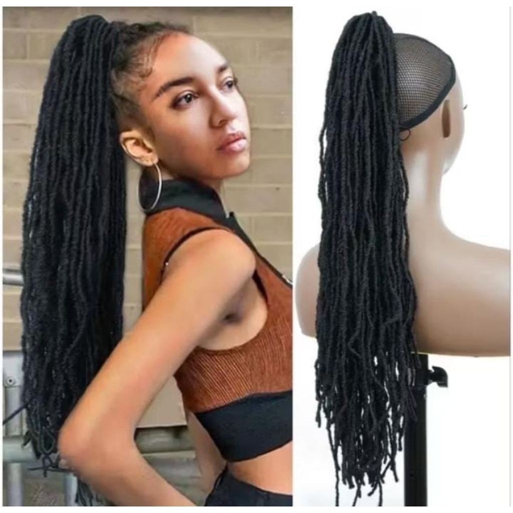 GDHAIR Ponytail wig Dreadlock Ponytail gimbal Ponytail Rambut reggae Rambut gimbal Rambut sambung