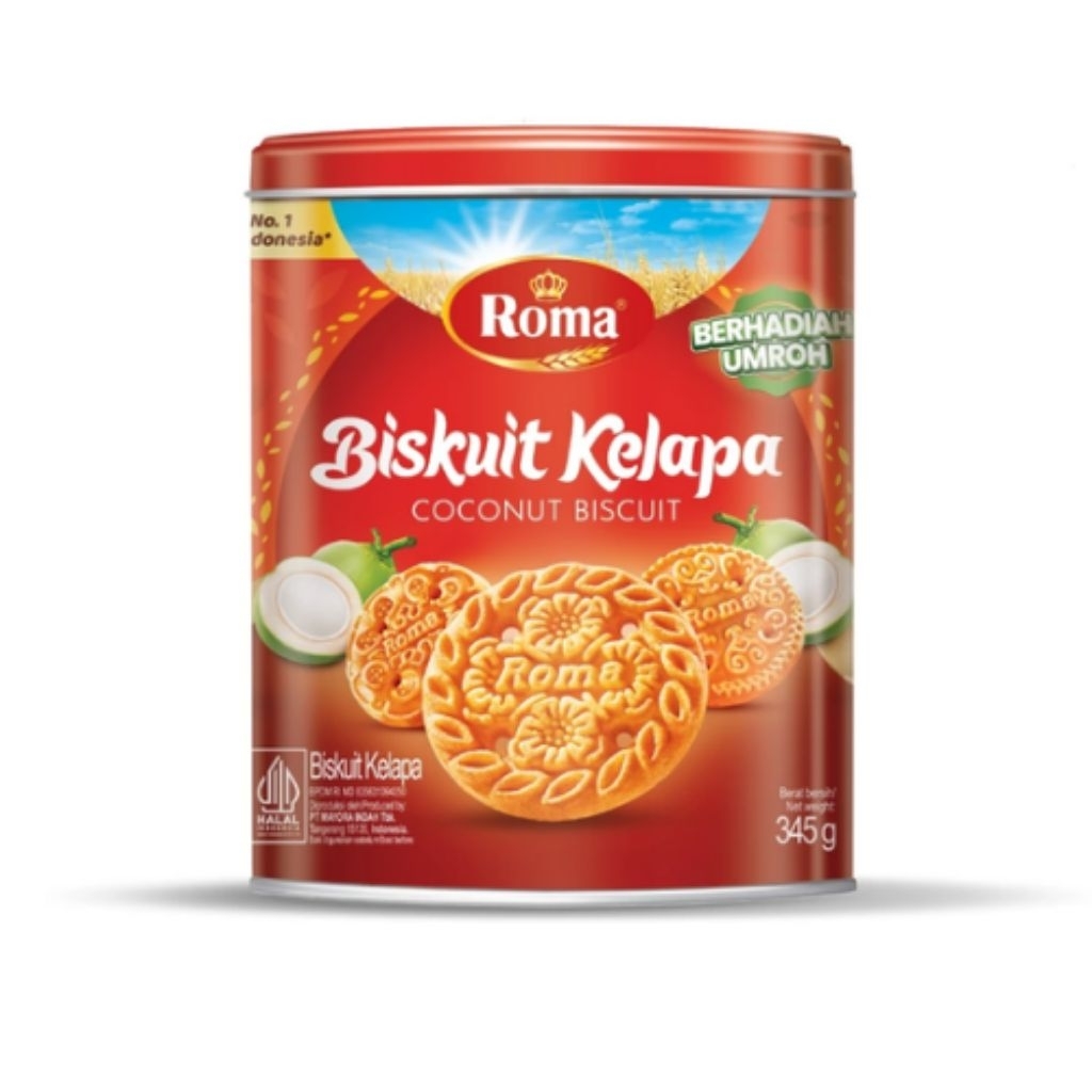 Roma Biskuit Kelapa Kaleng