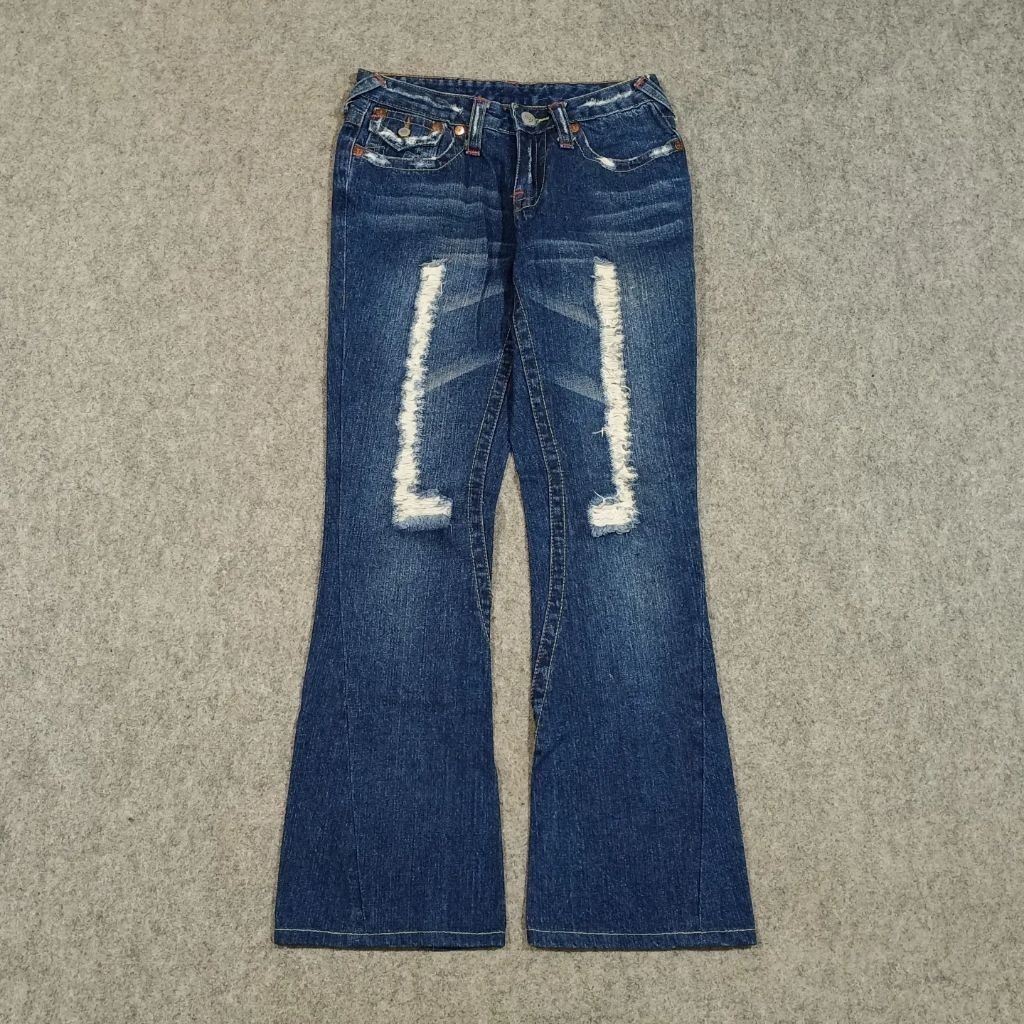 celana ripped jeans panjang TRUE RELIGION size 24 second Cutbray