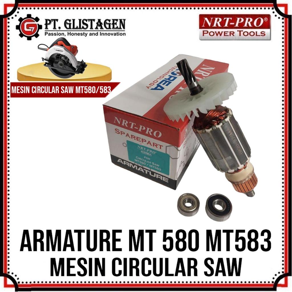 NRT-PRO Armature Angker MT580 MT583 Armatur Circle Rotor Jantung Circular Saw Angker Mesin Potong Ka