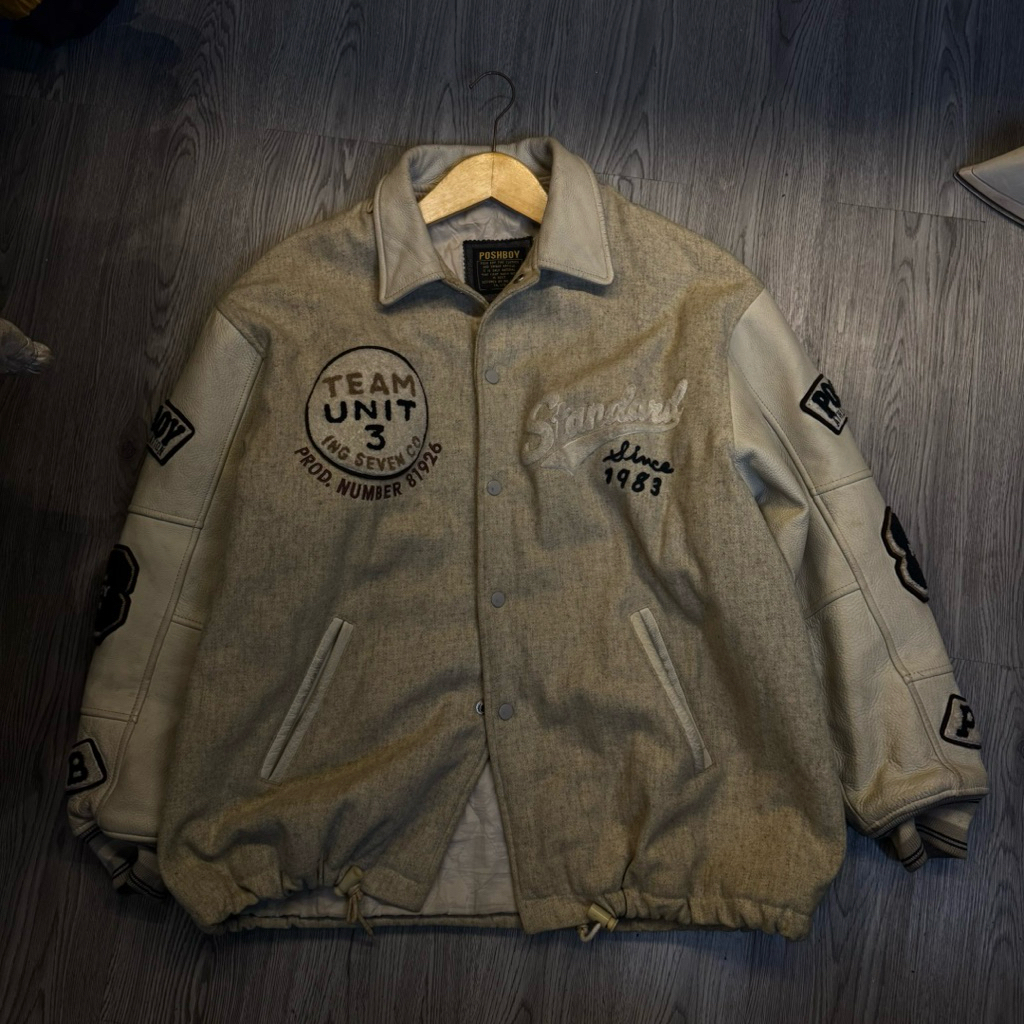 varsity poshboy vintage leather