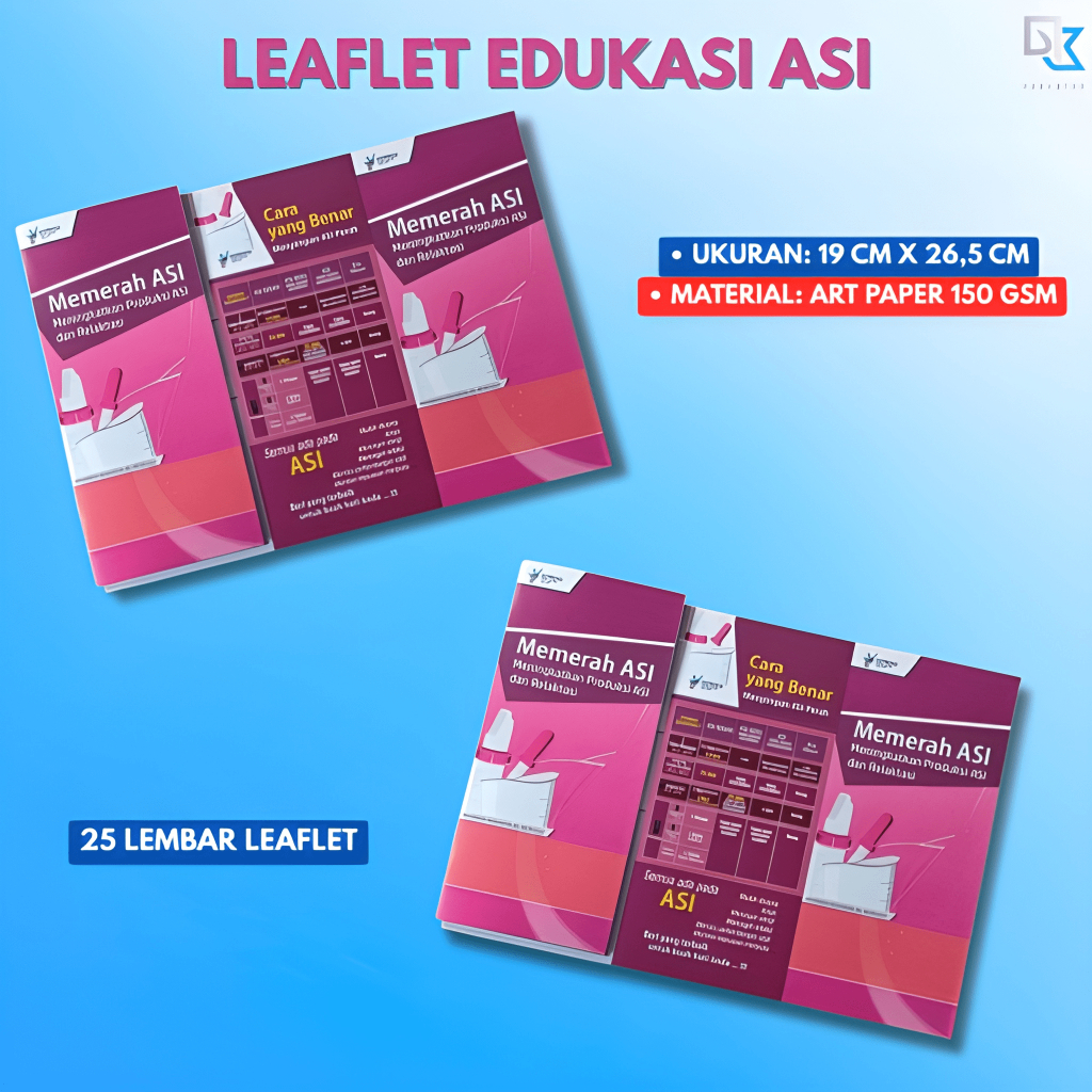 Leaflet Edukasi ASI | Cara Memerah ASI & Penyimpanan ASI | Brosur Kesehatan