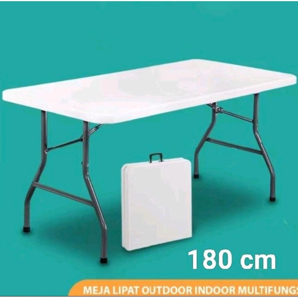 Meja Lipat Outdoor Meja Lipat Portable 180cm Meja jualan lipat Serbaguna Ukuran Jumbo / MEJA PUZZLE